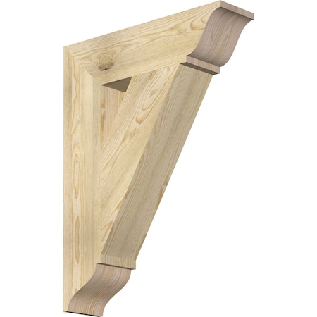 Traditional Traditional Rough Sawn Bracket, Douglas Fir, 6W X 24D X 32H